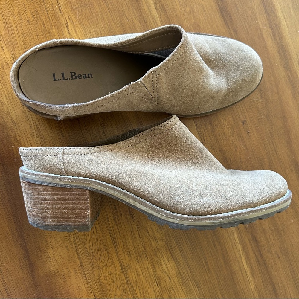 L.L. Bean Suede Mule Clogs